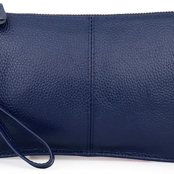 Leather Small Crossbody Bag for Women Compact Zipper Purses Wallets - Picture 1 of 6